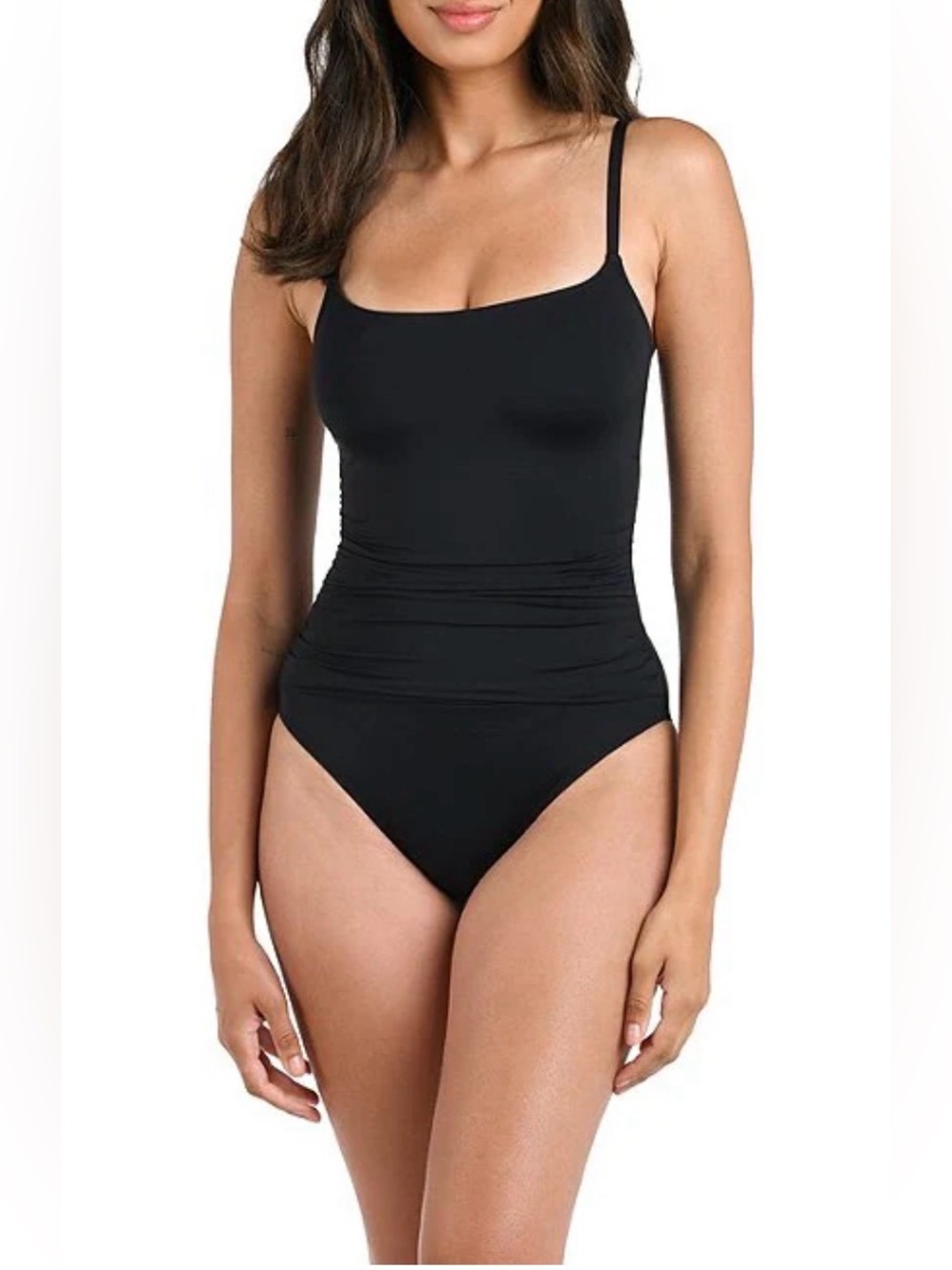 La Blanca Island Goddess One Piece Swimsuit Black Size 6